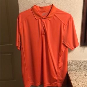 Orange Nike golf shirt